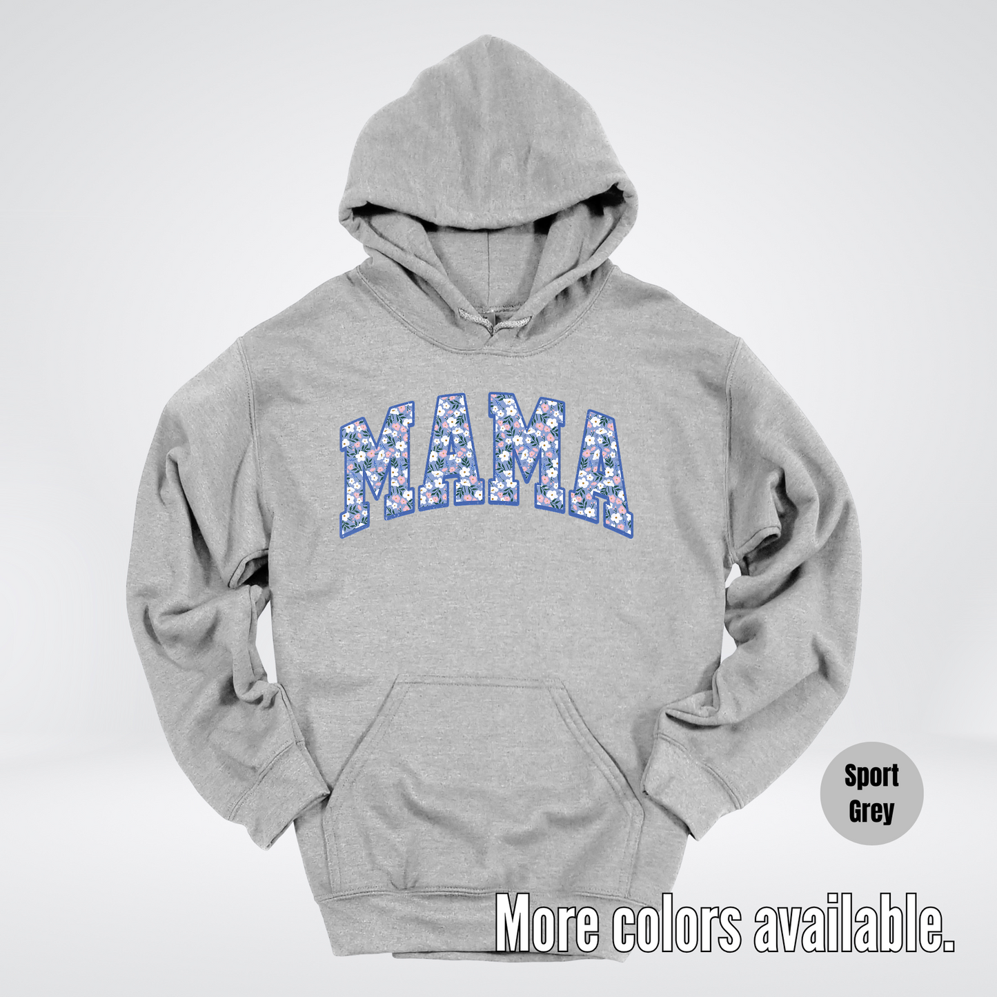 Mama Blue Bell Floral Hoodie