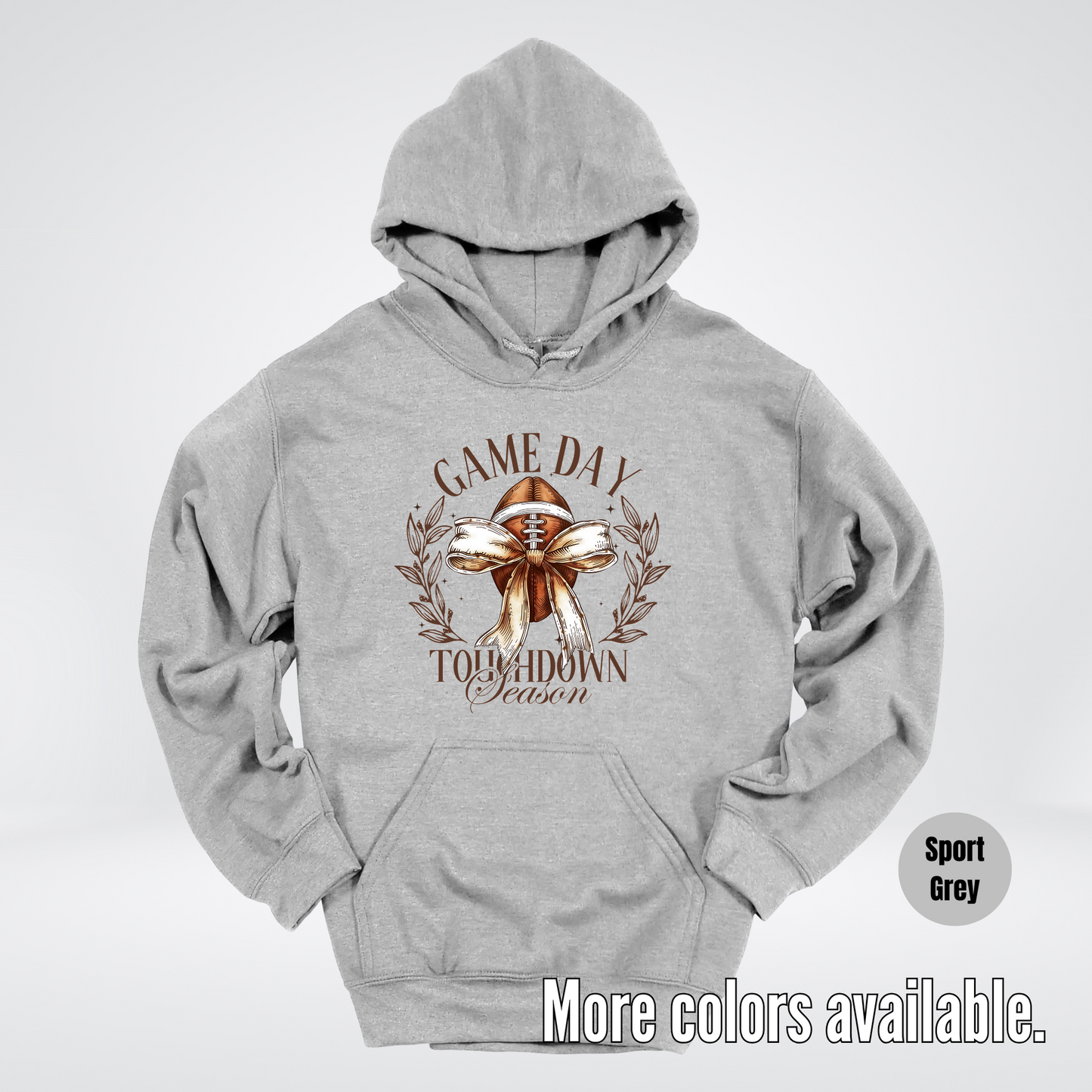 Game Day Touchdown Season Football Coquette Hoodie