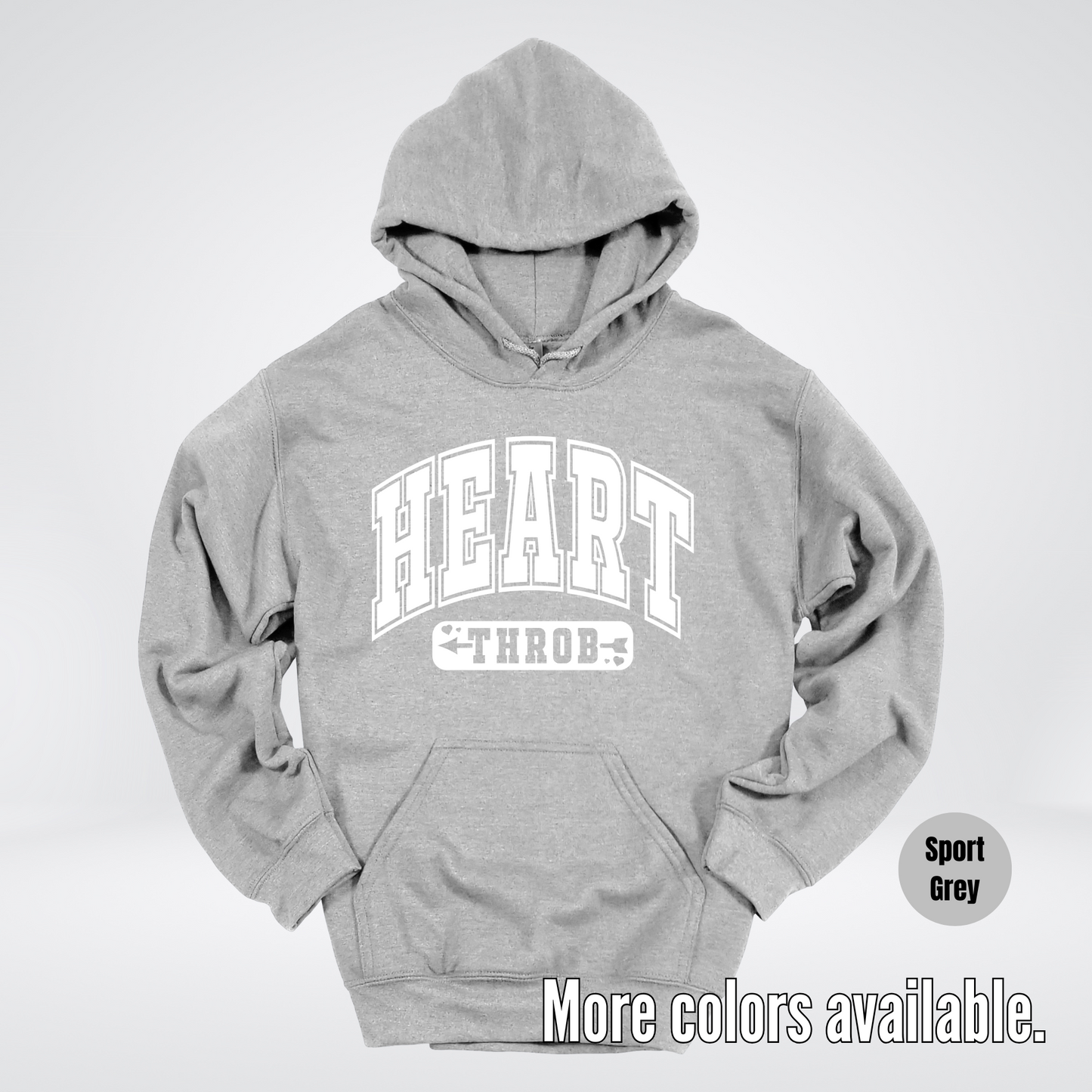 Heart Throb - White Design - Hoodie