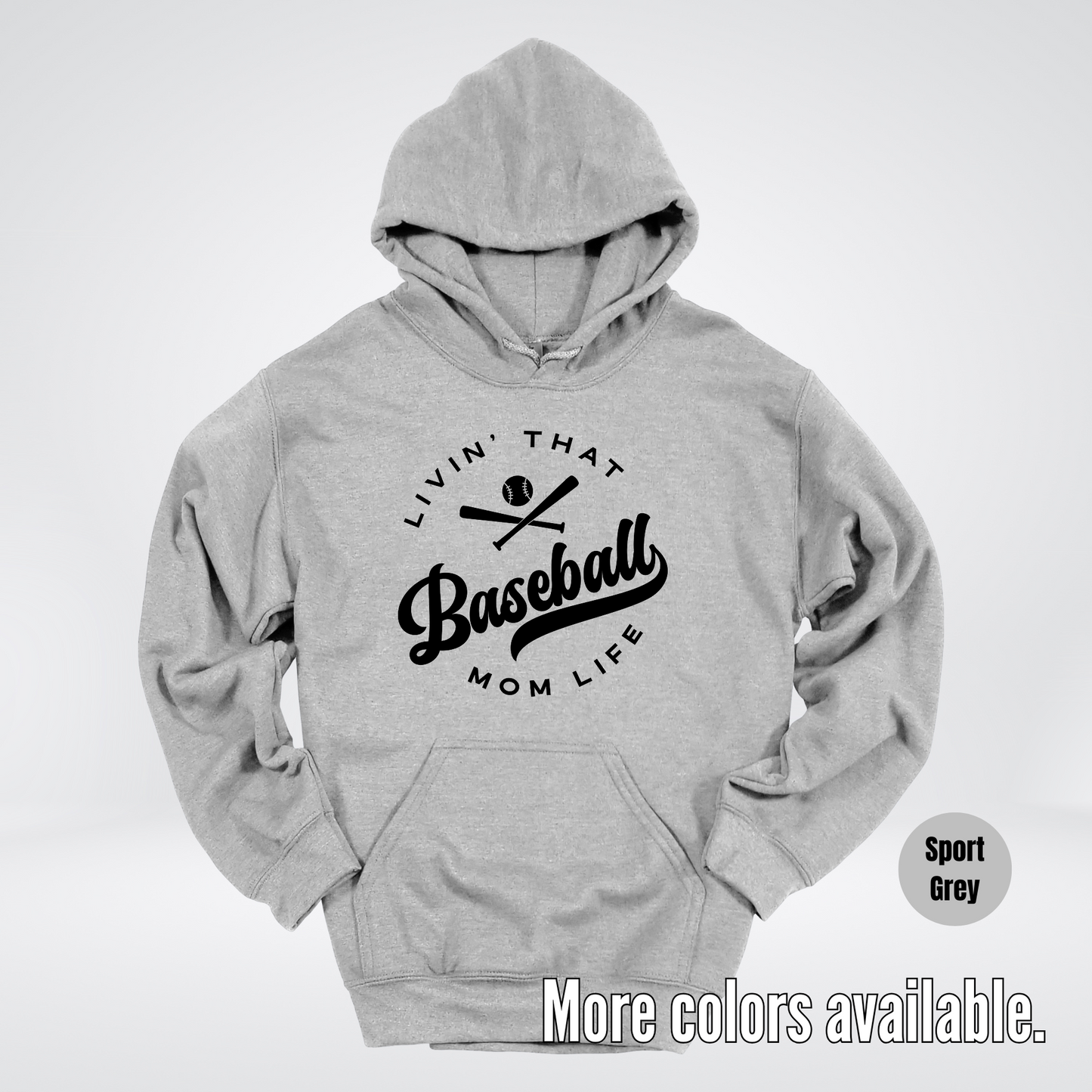 Livin’ That Baseball Mom Life – Black Design - Hoodie