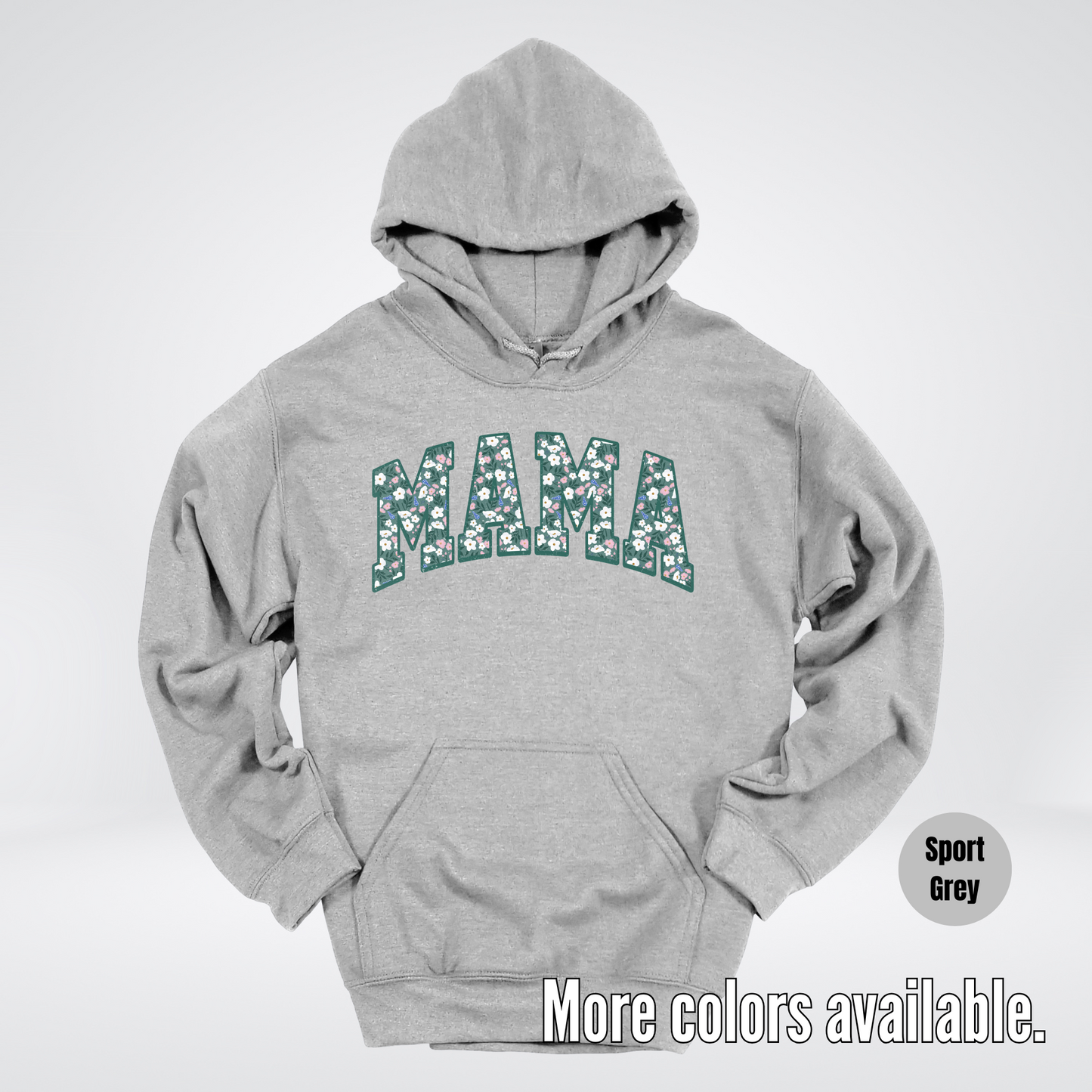 Mama Floral Green Hoodie