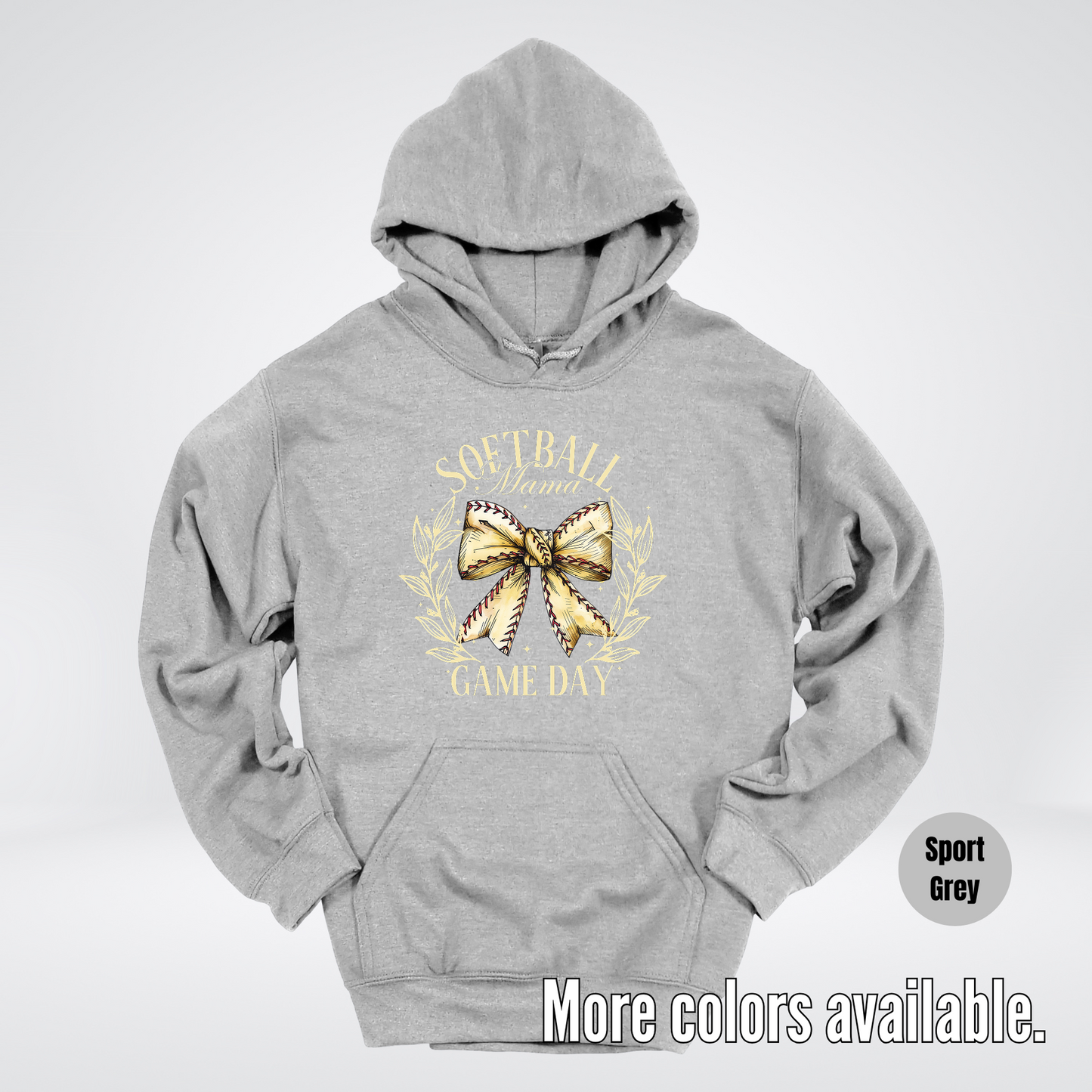 Softball Mama Game Day Coquette Hoodie