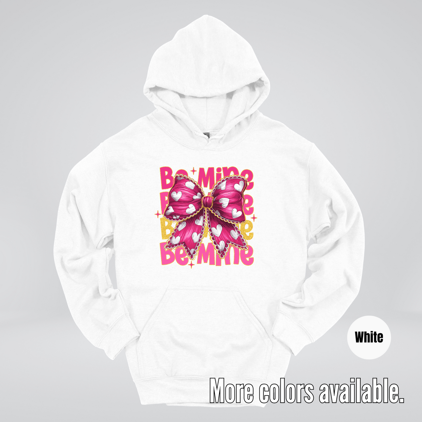 Be Mine Coquette Pink & Gold Hoodie