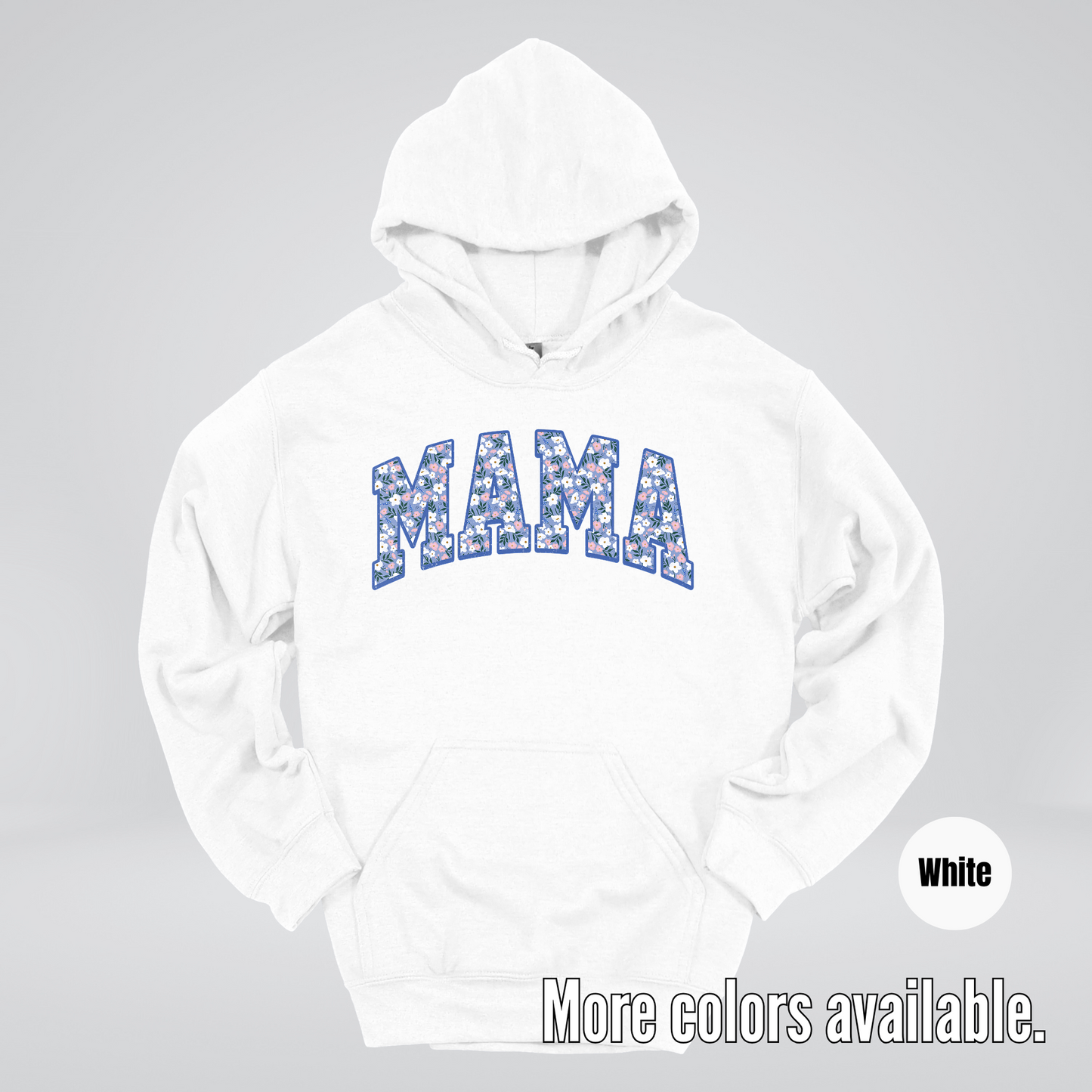Mama Blue Bell Floral Hoodie