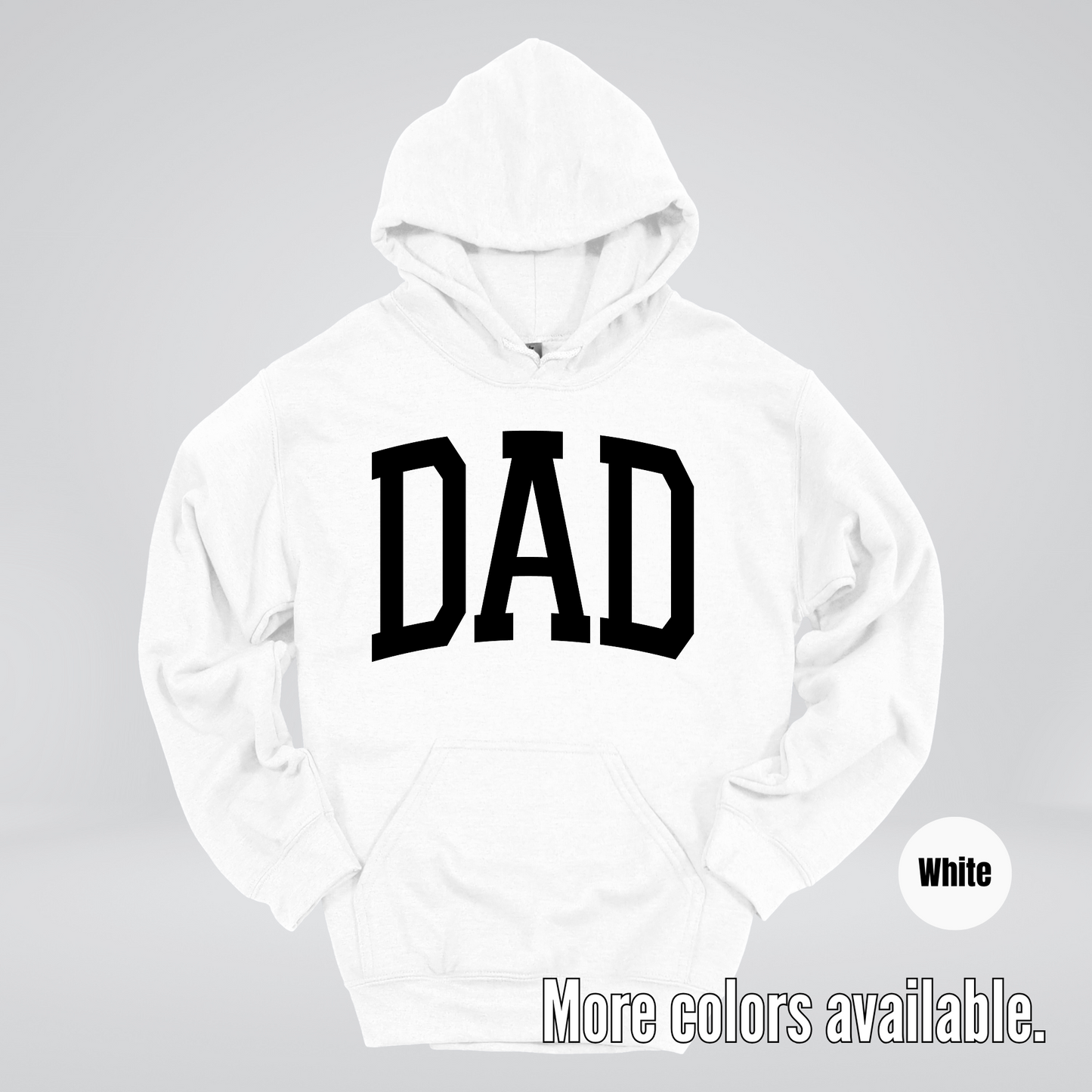 DAD Varsity Font - Black Design - Hoodie