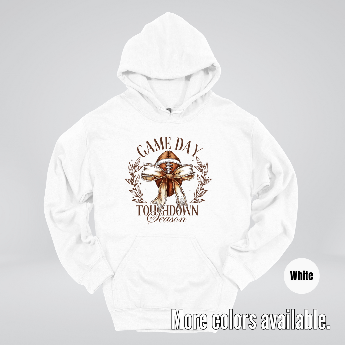 Game Day Touchdown Season Football Coquette Hoodie