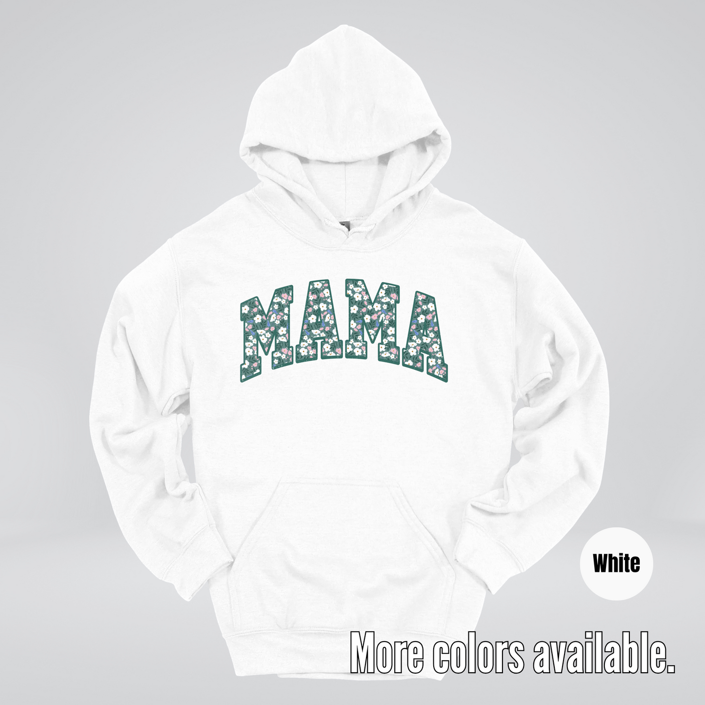 Mama Floral Green Hoodie