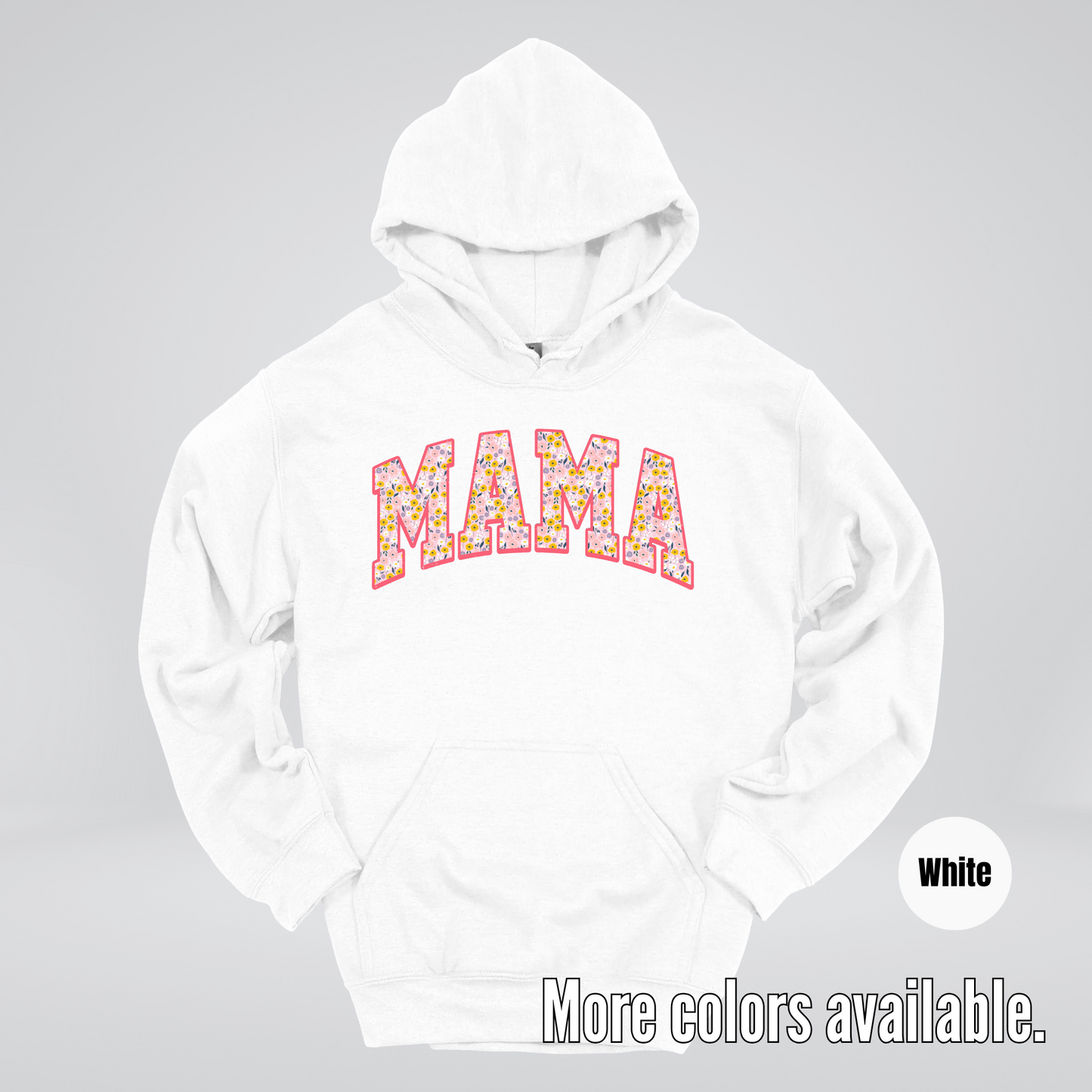 Mama Floral Pink Hoodie