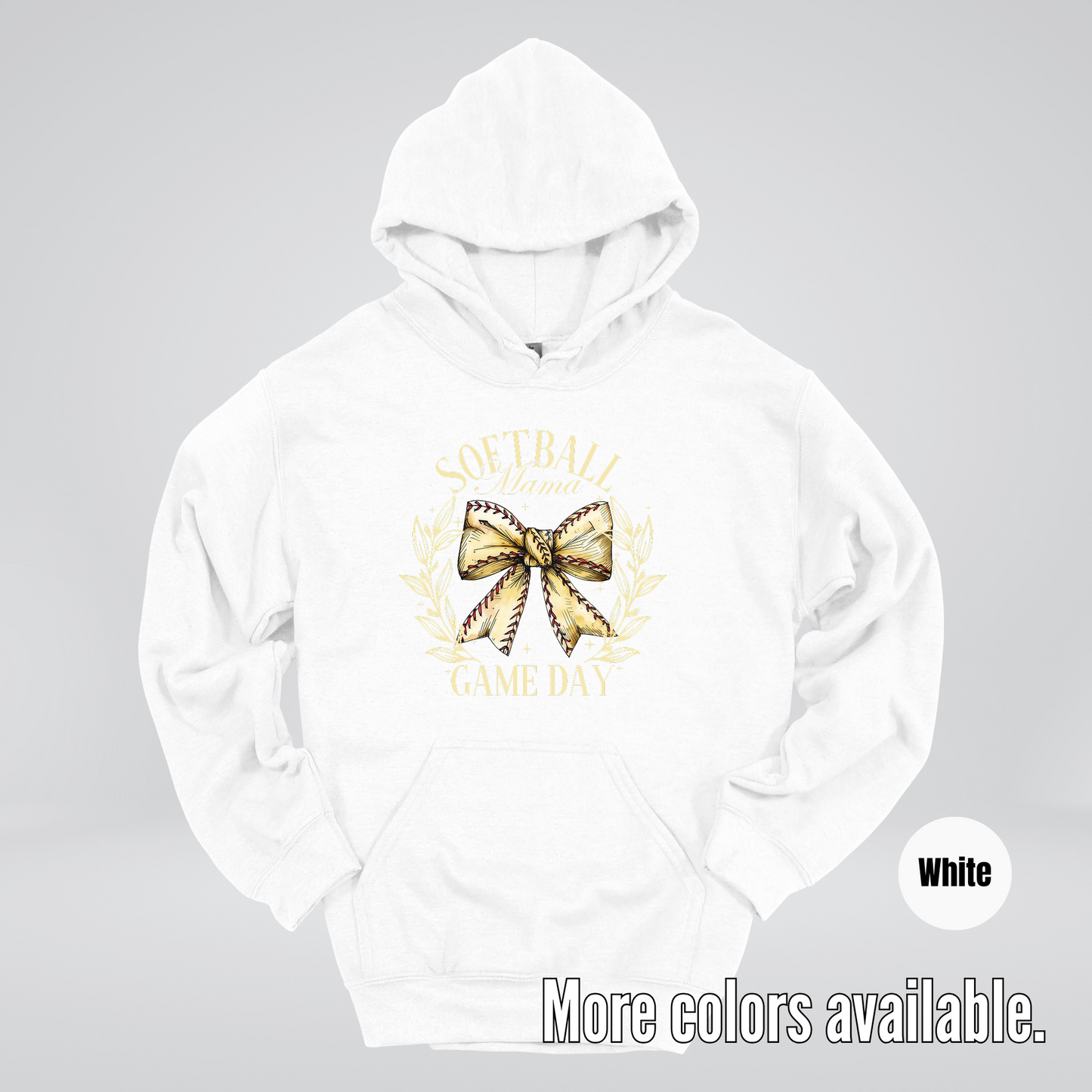 Softball Mama Game Day Coquette Hoodie