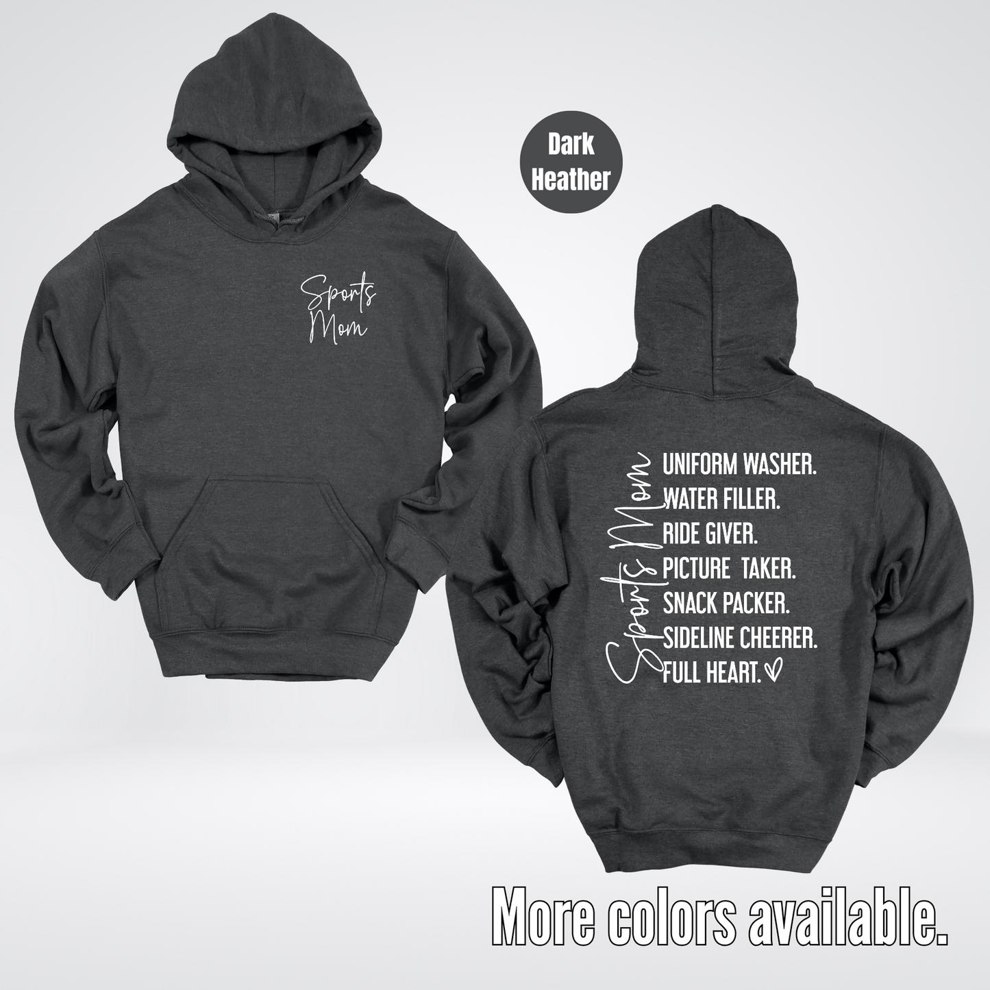 Sports Mom Uniform Washer Water Filler Sideline Cheerer Hoodie