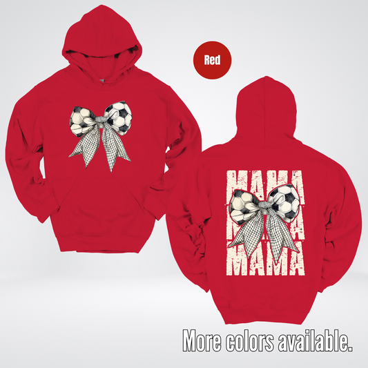 Soccer Mama Coquette Full Front And Back Hoodie