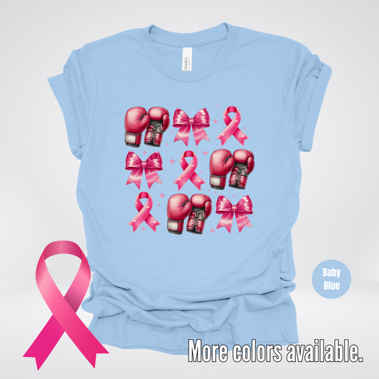 Boxing Coquette Pretty in Pink Gloves T-Shirt