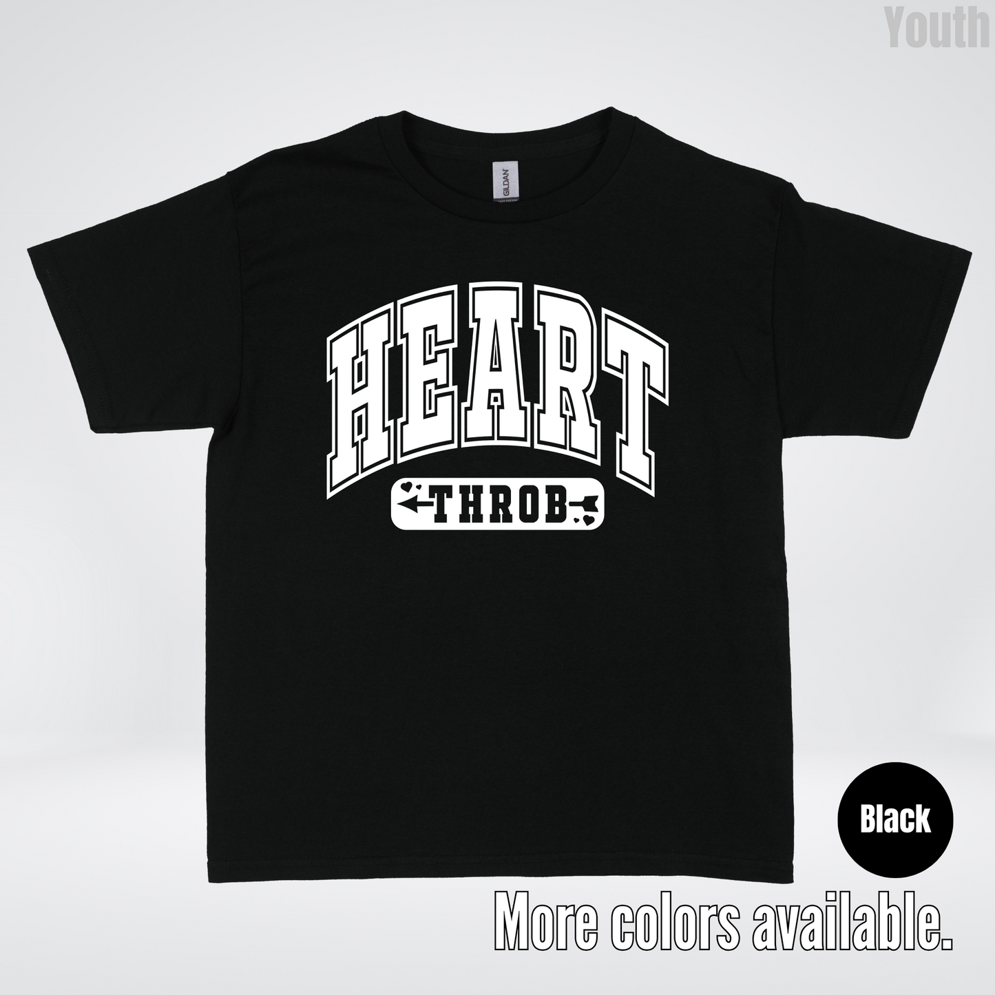 Heart Throb - White Design - Youth T-Shirt