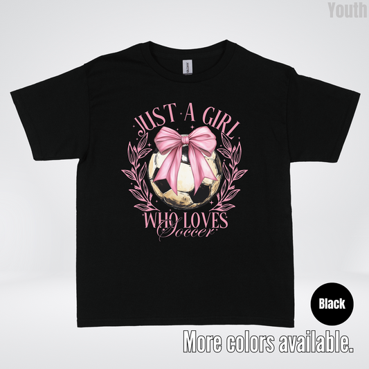 Just A Girl Who Loves Soccer Youth T-Shirt