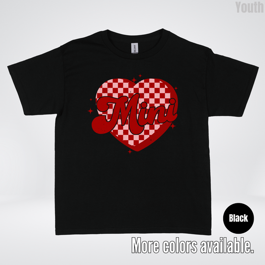 Mini Checkered Heart Youth T-Shirt