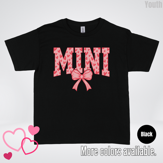 Mini Coquette Hearts Valentines Day Youth T-Shirt