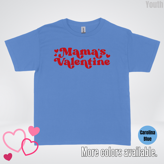 Mamas Valentine Retro Red Design Youth T-Shirt
