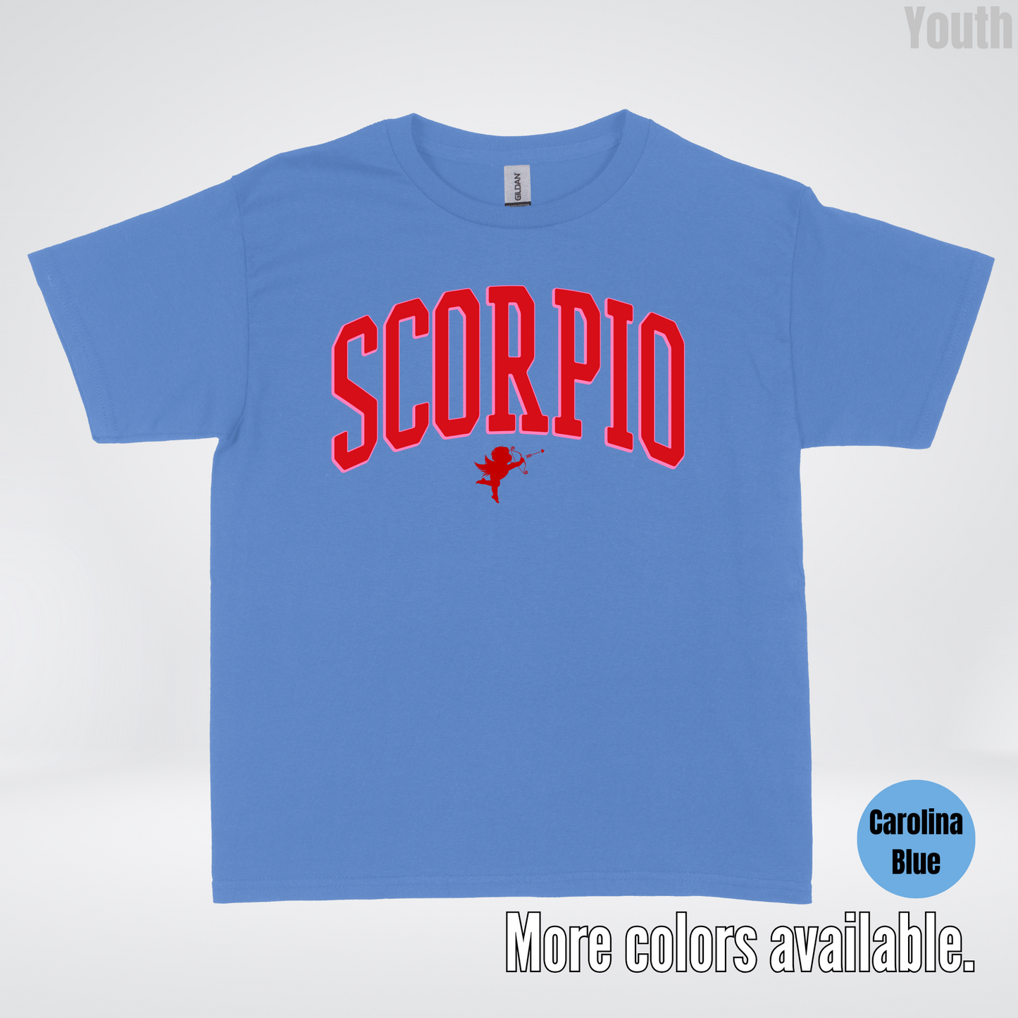 Scorpio Valentines Day Varsity Youth T-Shirt