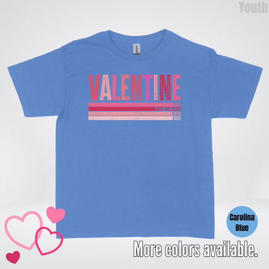 Valentine Hugs & Kisses Youth T-Shirt