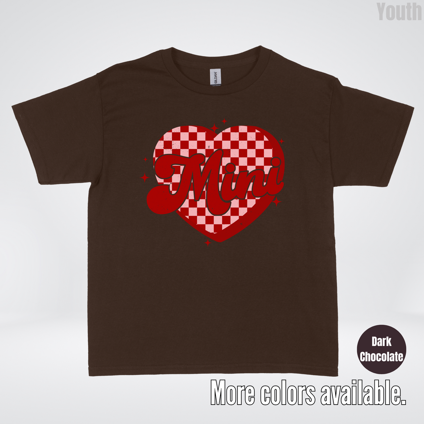 Mini Checkered Heart Youth T-Shirt