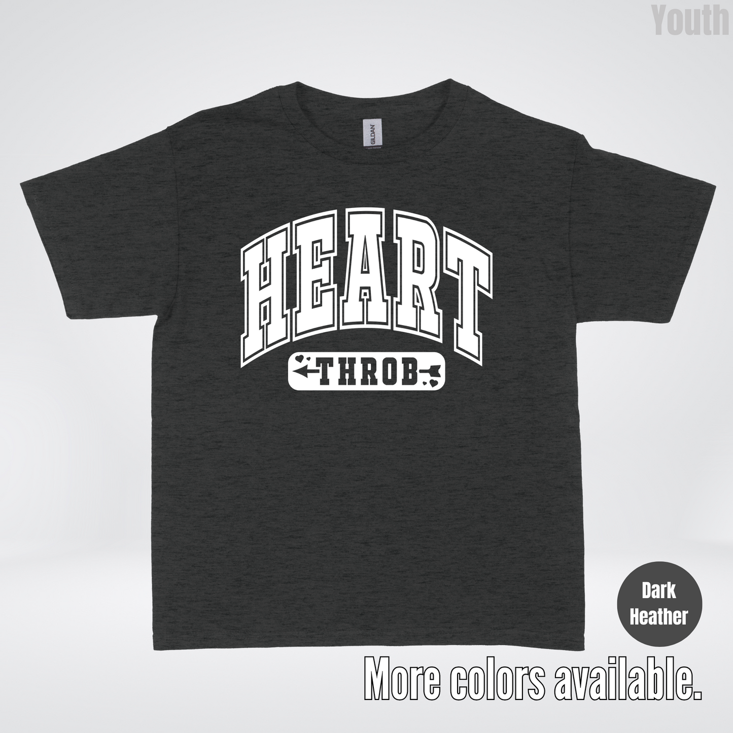 Heart Throb - White Design - Youth T-Shirt
