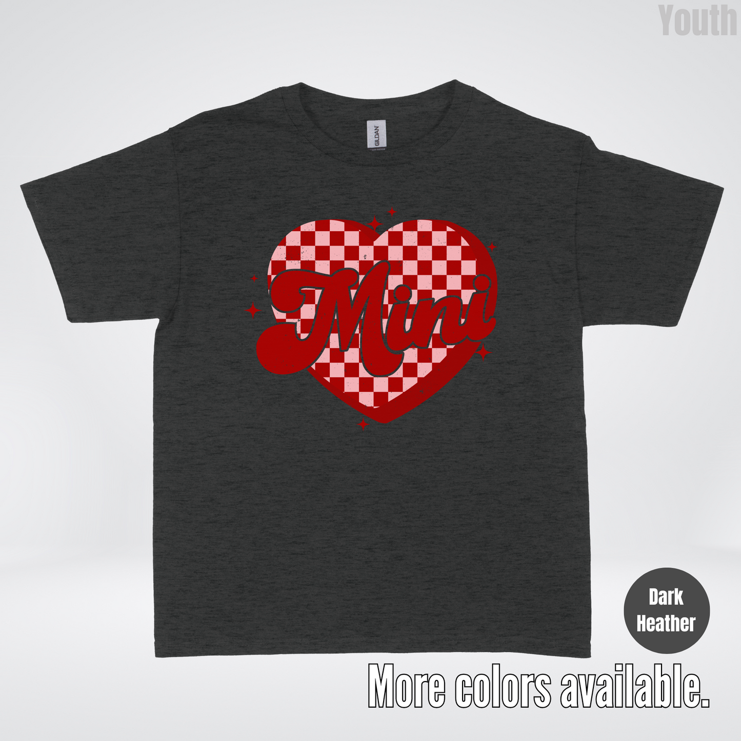 Mini Checkered Heart Youth T-Shirt