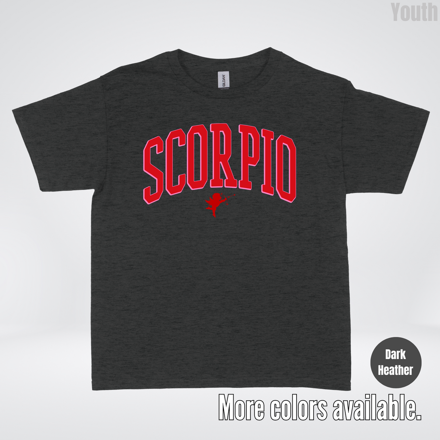 Scorpio Valentines Day Varsity Youth T-Shirt