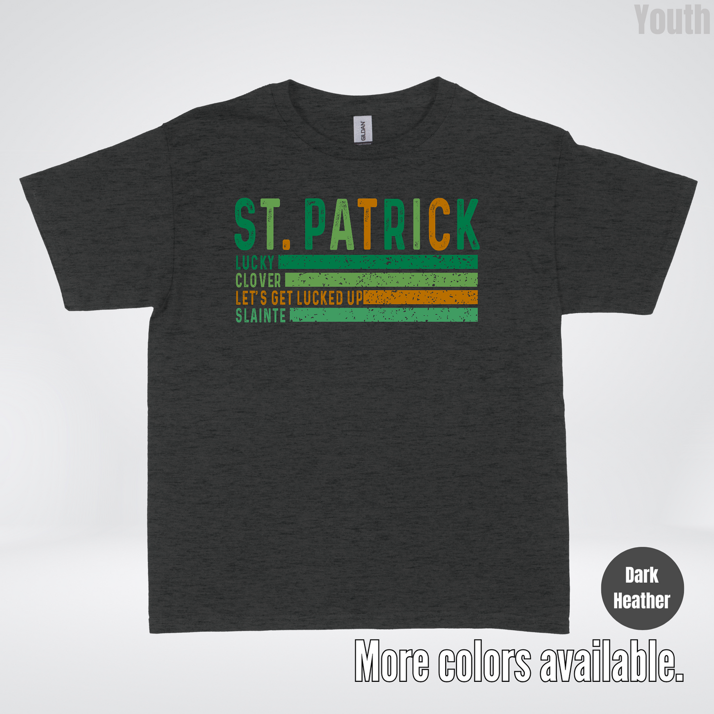St. Patrick's Lucky Clover Let's Get Lucked Up Slainte St. Patrick's Day Youth T-Shirt