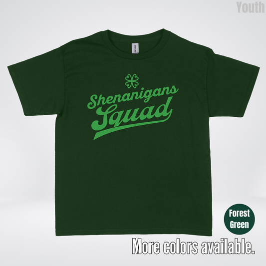 Shenanigans Squad - Green Design - St. Patrick's Day Youth T-Shirt