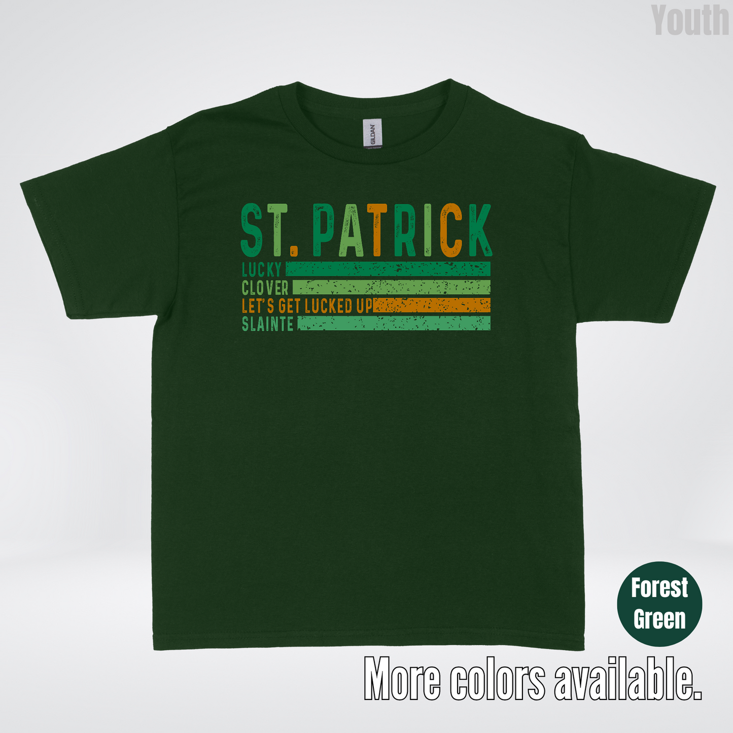 St. Patrick's Lucky Clover Let's Get Lucked Up Slainte St. Patrick's Day Youth T-Shirt