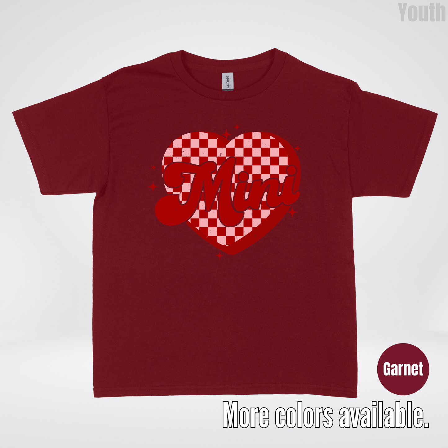 Mini Checkered Heart Youth T-Shirt