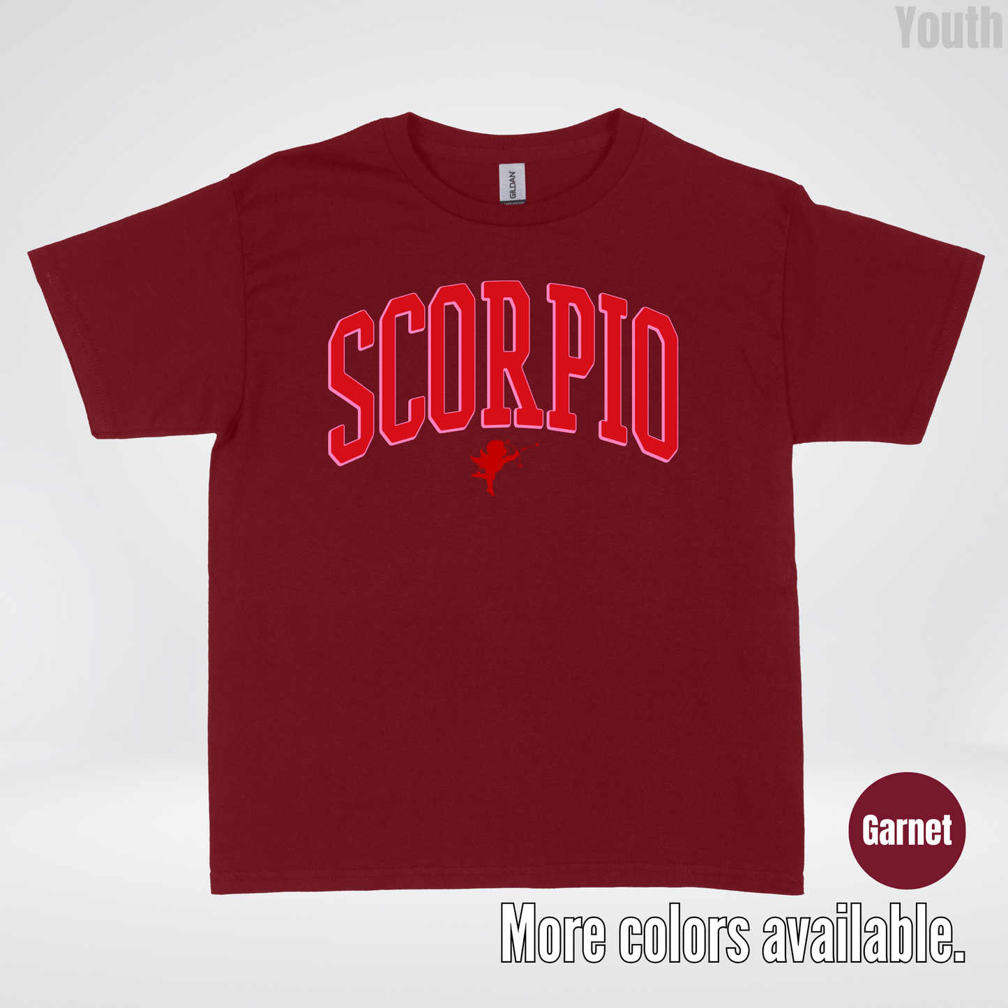 Scorpio Valentines Day Varsity Youth T-Shirt