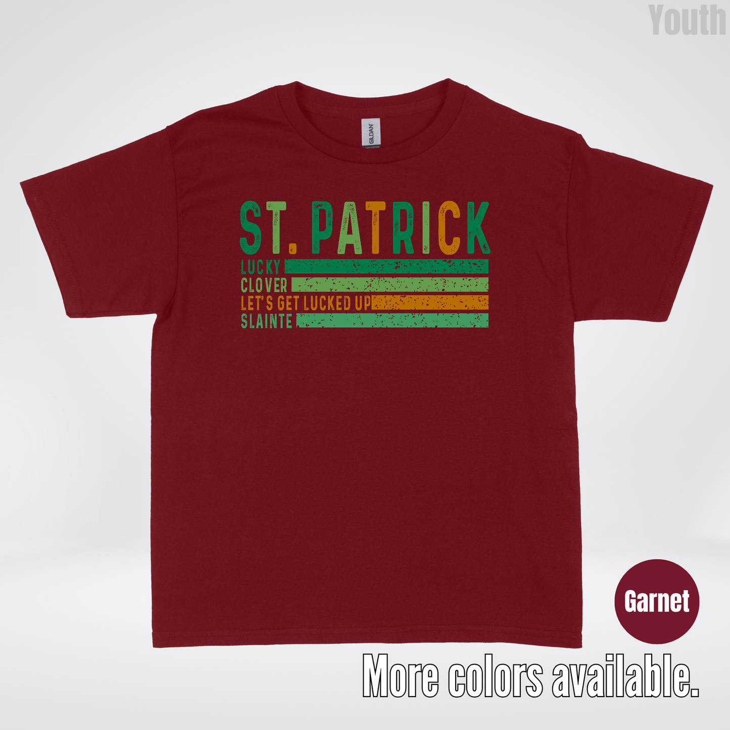 St. Patrick's Lucky Clover Let's Get Lucked Up Slainte St. Patrick's Day Youth T-Shirt