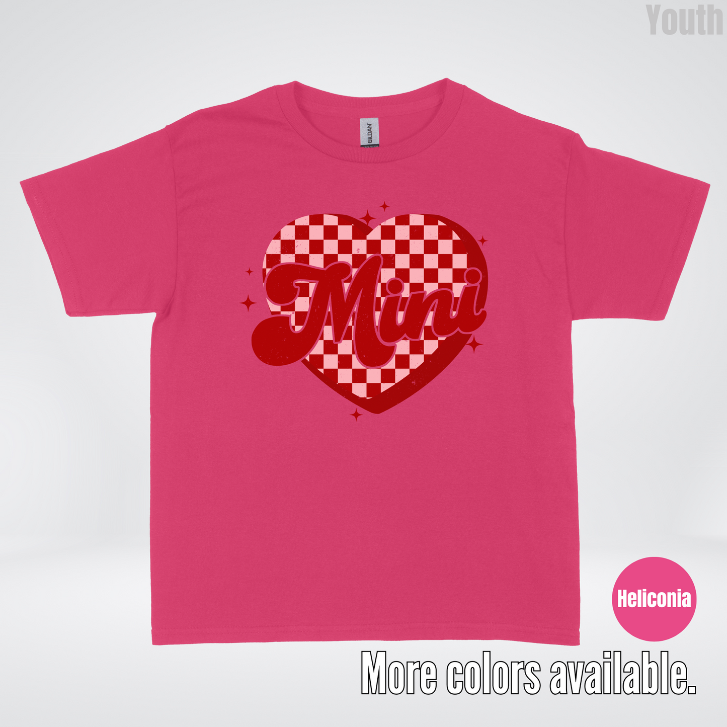 Mini Checkered Heart Youth T-Shirt