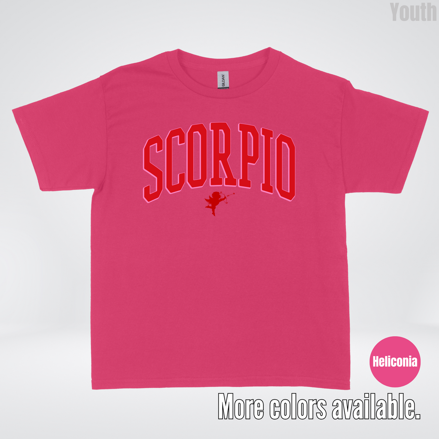 Scorpio Valentines Day Varsity Youth T-Shirt
