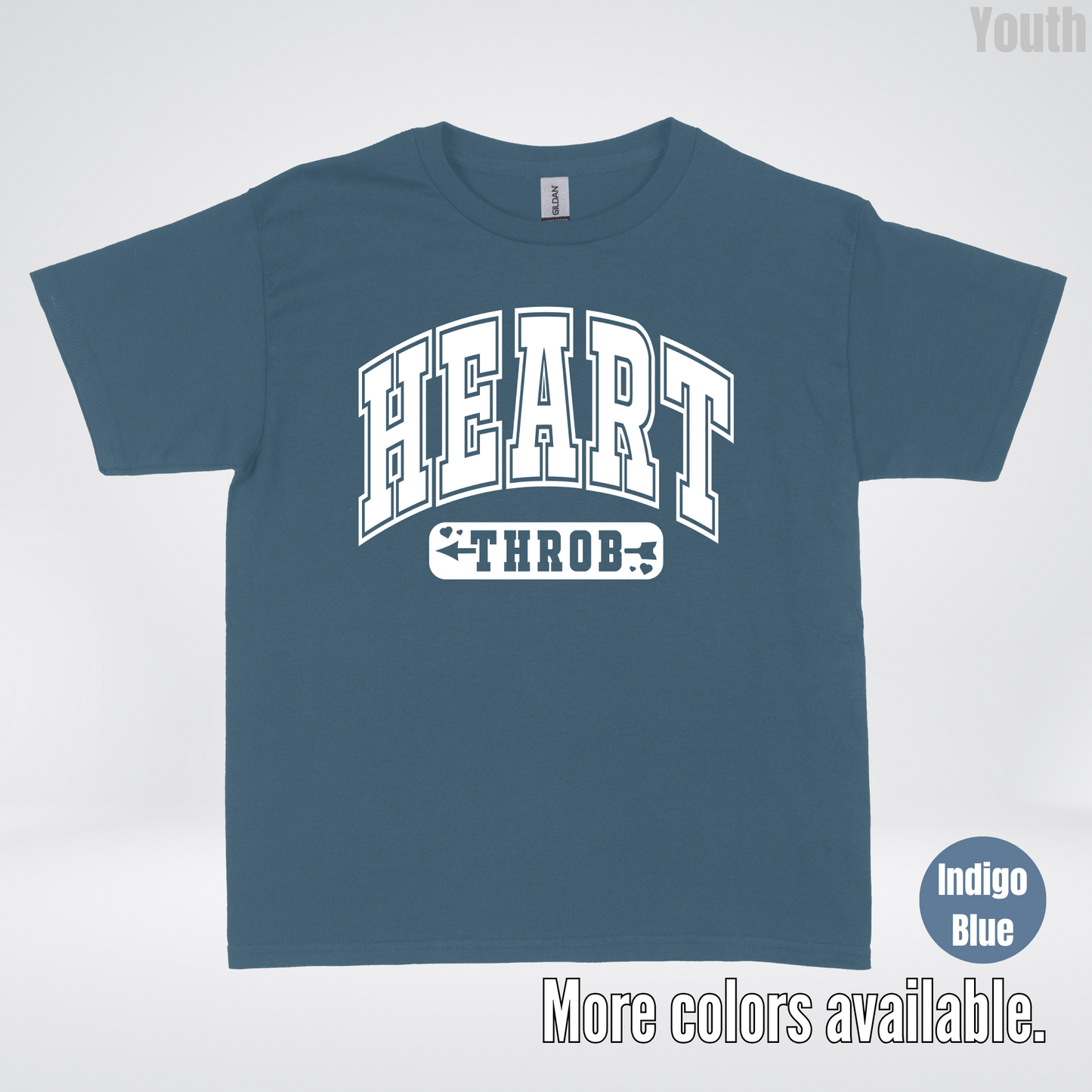 Heart Throb - White Design - Youth T-Shirt