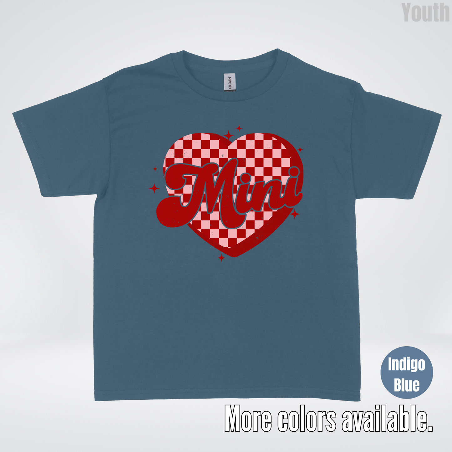 Mini Checkered Heart Youth T-Shirt