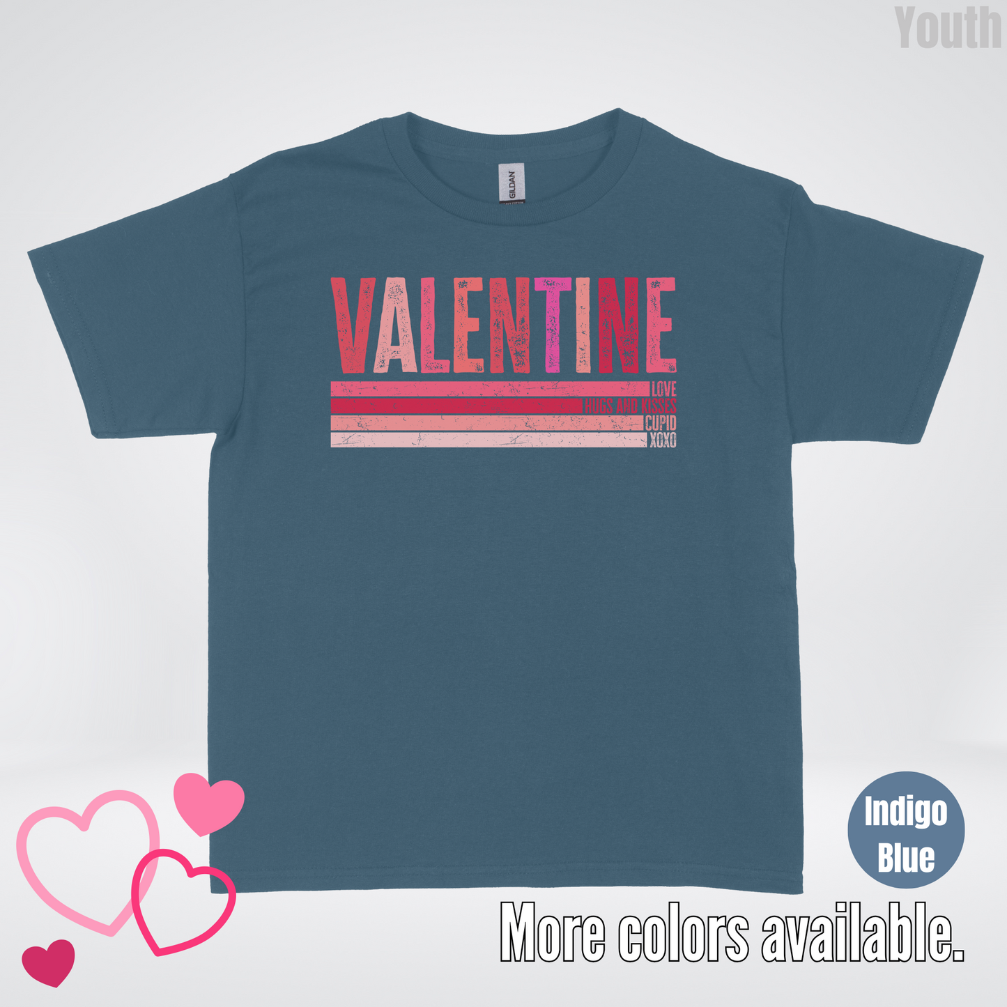 Valentine Hugs & Kisses Youth T-Shirt