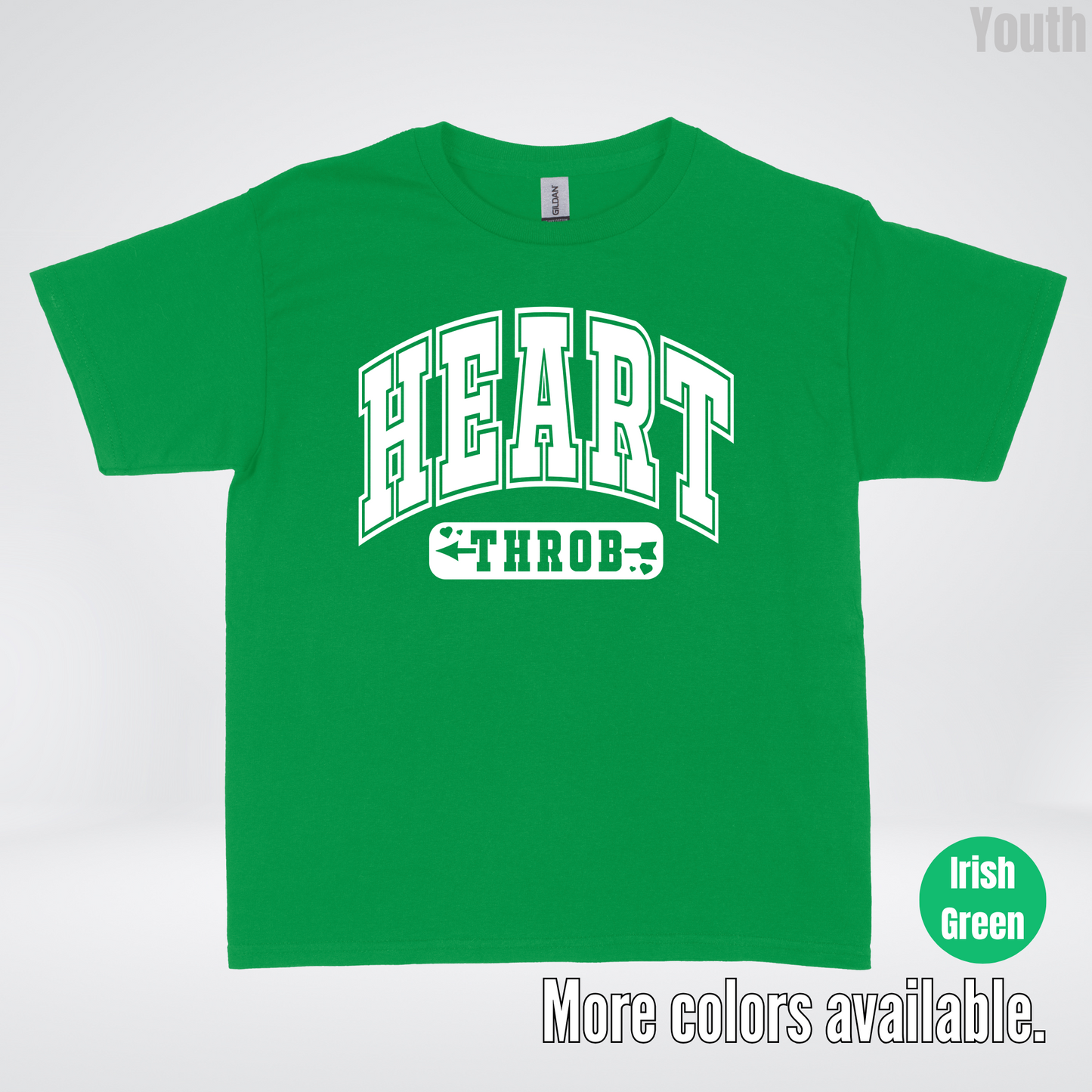 Heart Throb - White Design - Youth T-Shirt