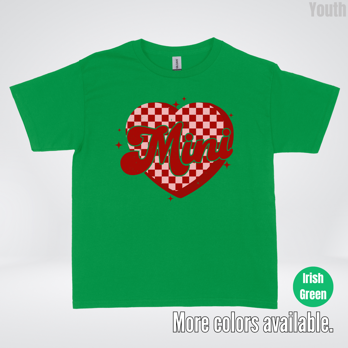 Mini Checkered Heart Youth T-Shirt