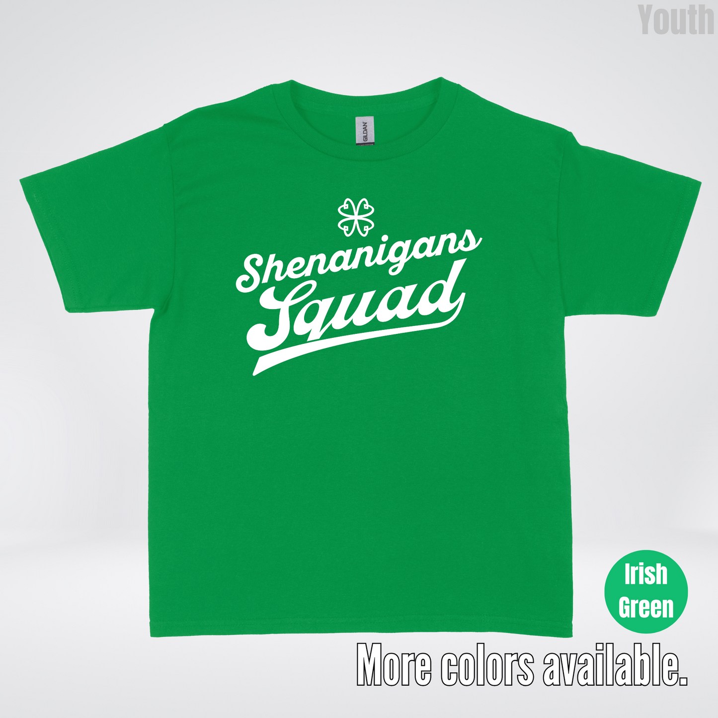 Shenanigans Squad - White Design - St. Patrick's Day Youth T-Shirt