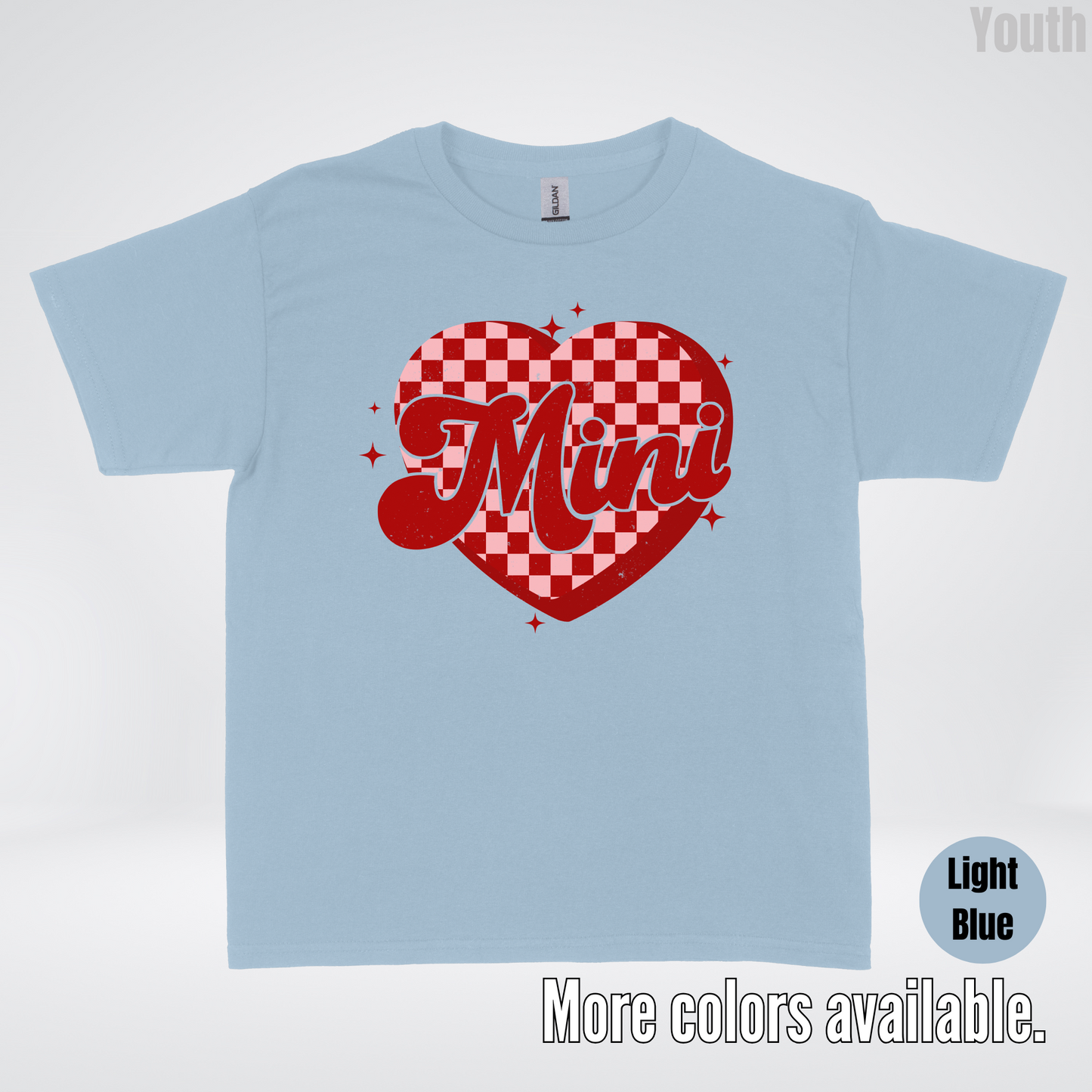 Mini Checkered Heart Youth T-Shirt