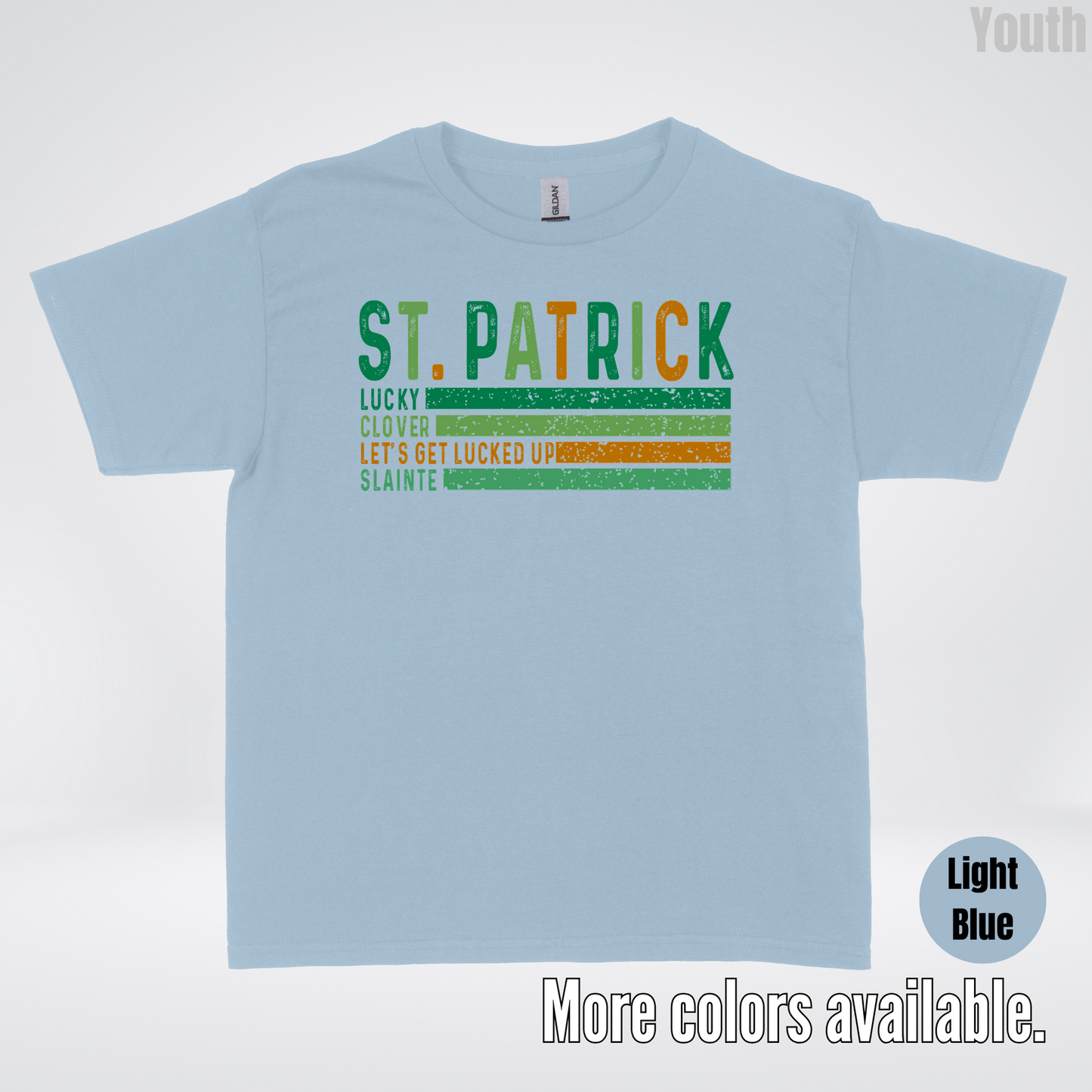 St. Patrick's Lucky Clover Let's Get Lucked Up Slainte St. Patrick's Day Youth T-Shirt