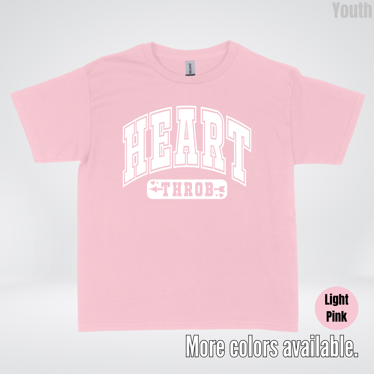 Heart Throb - White Design - Youth T-Shirt