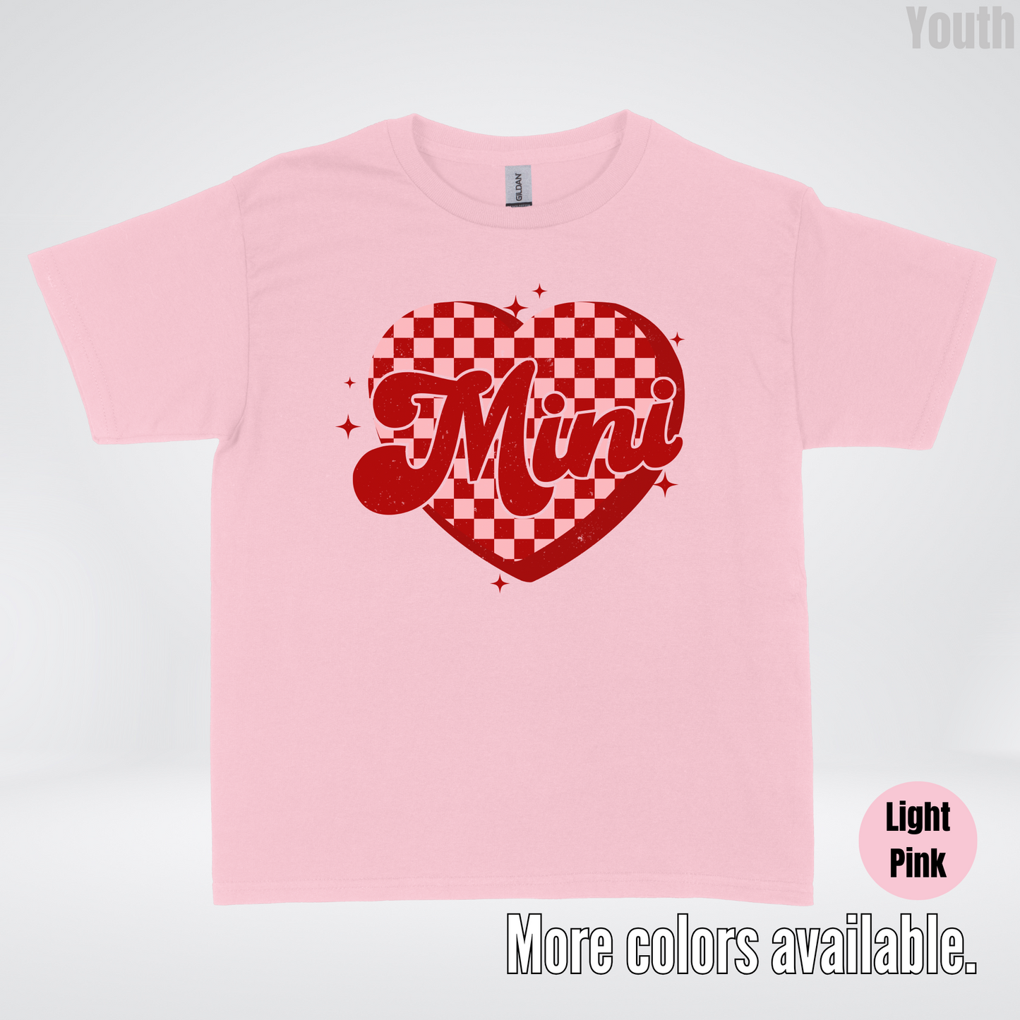 Mini Checkered Heart Youth T-Shirt