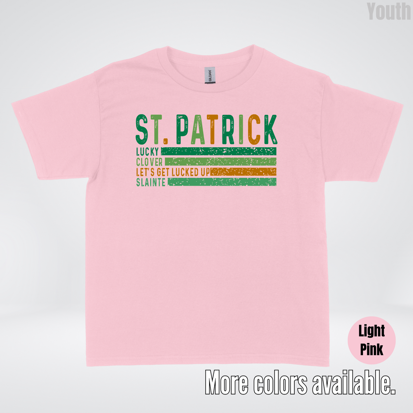 St. Patrick's Lucky Clover Let's Get Lucked Up Slainte St. Patrick's Day Youth T-Shirt
