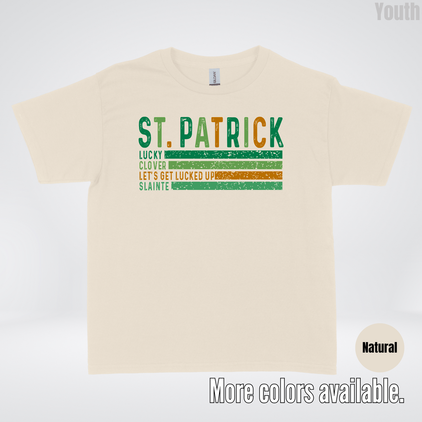 St. Patrick's Lucky Clover Let's Get Lucked Up Slainte St. Patrick's Day Youth T-Shirt