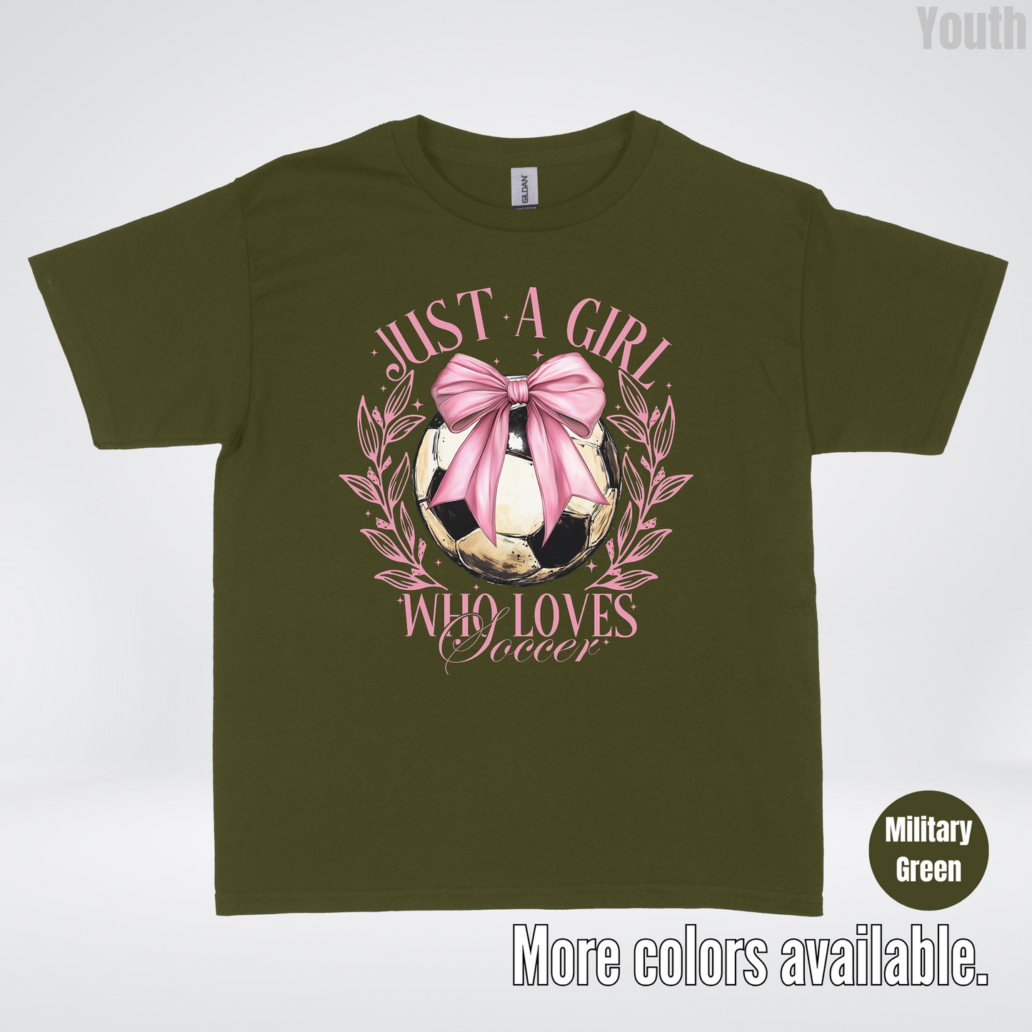 Just A Girl Who Loves Soccer Youth T-Shirt
