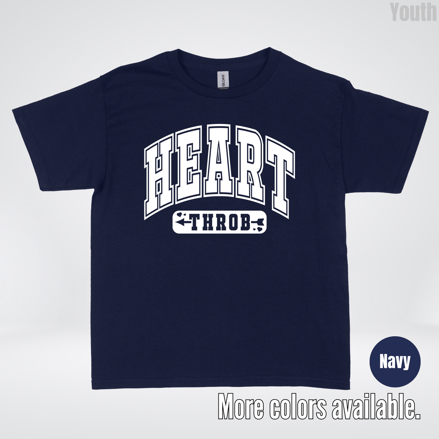 Heart Throb - White Design - Youth T-Shirt