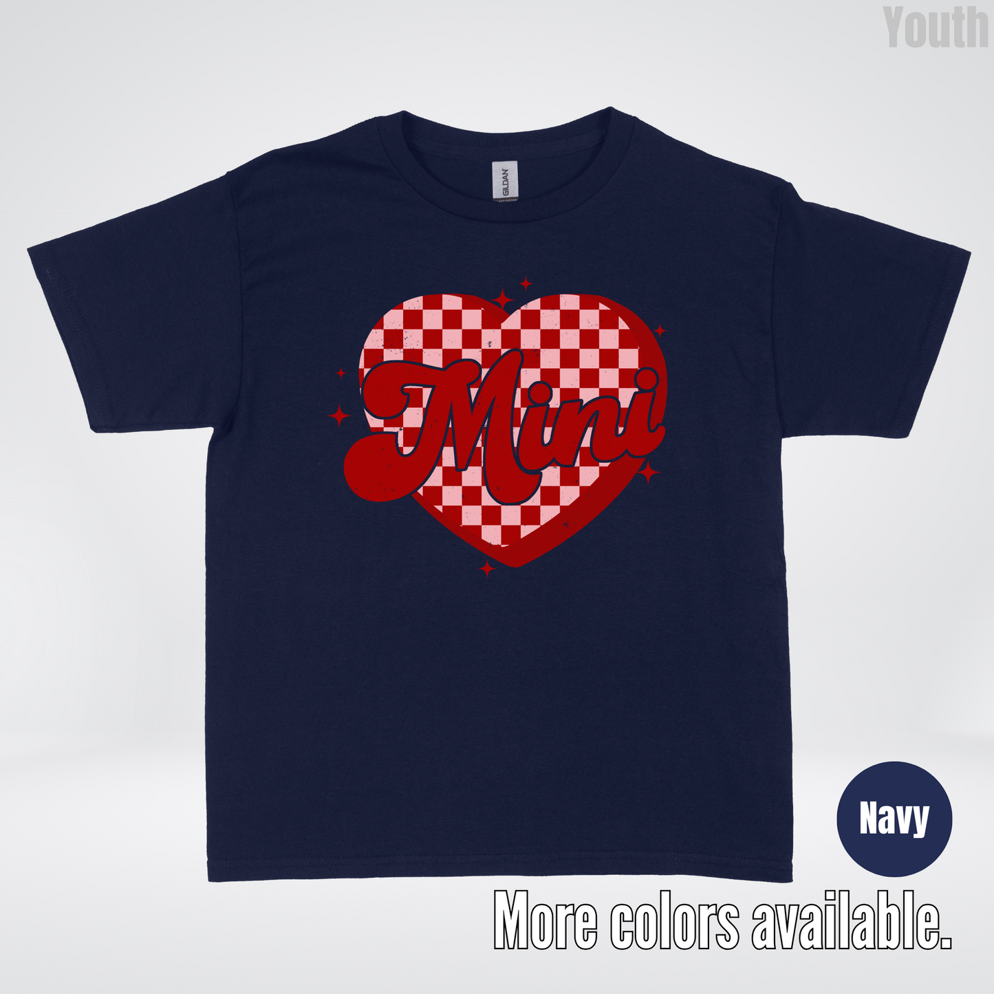 Mini Checkered Heart Youth T-Shirt